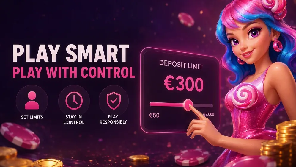Hand adjusting deposit limit slider