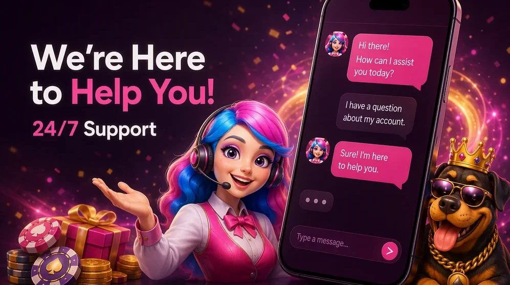 Live chat bubble on phone screen