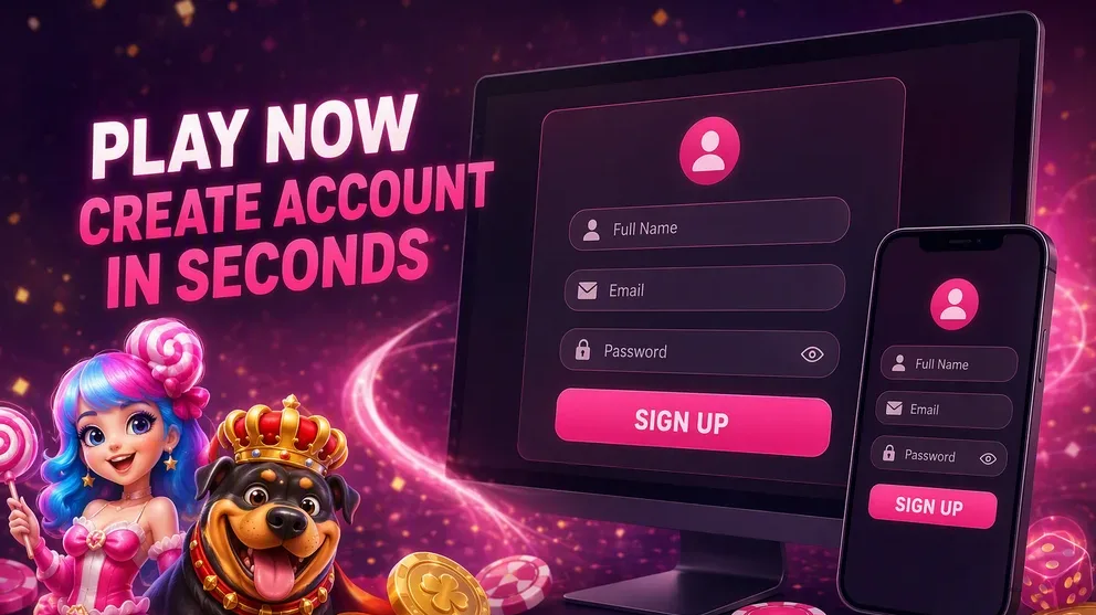 Registration form on desktop and mobile screens